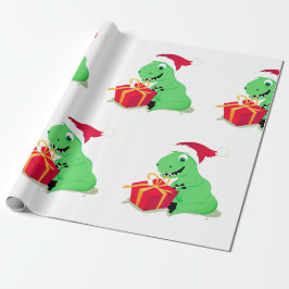 CHRISTMAS DINOSAUR MET Sinterlagpapier Cadeaupapier