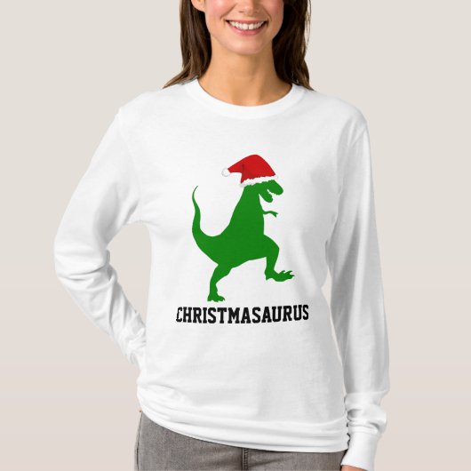CHRISTMAS DINOSAUR T-Shirts (Voorkant)