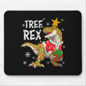 Christmas Dinosaur Tree Rex Pajamas Men Boys Kids  Muismat (Voorkant)