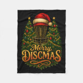 Christmas Disc Golf Merry Discmas  Fleece Deken (Voorkant)