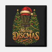 Christmas Disc Golf Merry Discmas  Magneet (Voorkant)