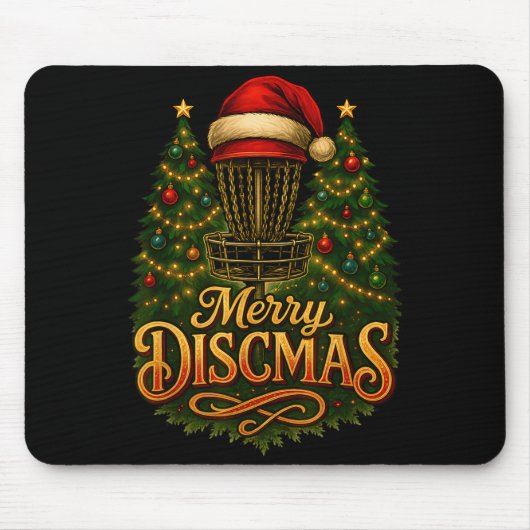 Christmas Disc Golf Merry Discmas Muismat (Voorkant)
