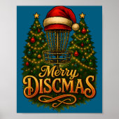 Christmas Disc Golf Merry Discmas  Poster (Voorkant)