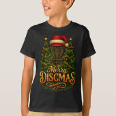 Christmas Disc Golf Merry Discmas  T-shirt (Voorkant)
