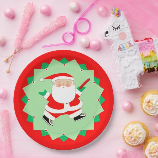 Christmas Disc Golf Party Papieren Bordje (Feest)