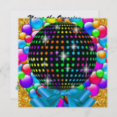 Christmas Disco Party - SRF Kaart (Voorkant / Achterkant)