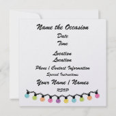 Christmas Disco Party - SRF Kaart (Achterkant)