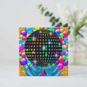 Christmas Disco Party - SRF Kaart (Staand voorkant)