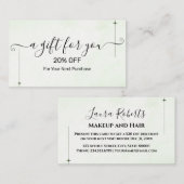 Christmas Discount Card – Festive Holiday Savings Kortingskaartje (Voorkant / Achterkant)