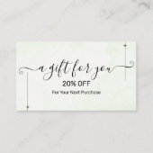 Christmas Discount Card – Festive Holiday Savings Kortingskaartje (Voorkant)