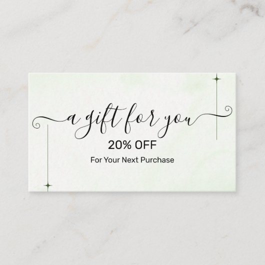 Christmas Discount Card – Festive Holiday Savings Kortingskaartje (Voorkant)