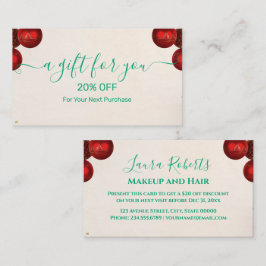 Christmas Discount Card – Festive Holiday Savings Kortingskaartje