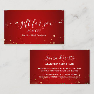 Christmas Discount Card – Festive Holiday Savings Kortingskaartje