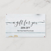 Christmas Discount Card – Festive Holiday Savings Kortingskaartje (Voorkant)