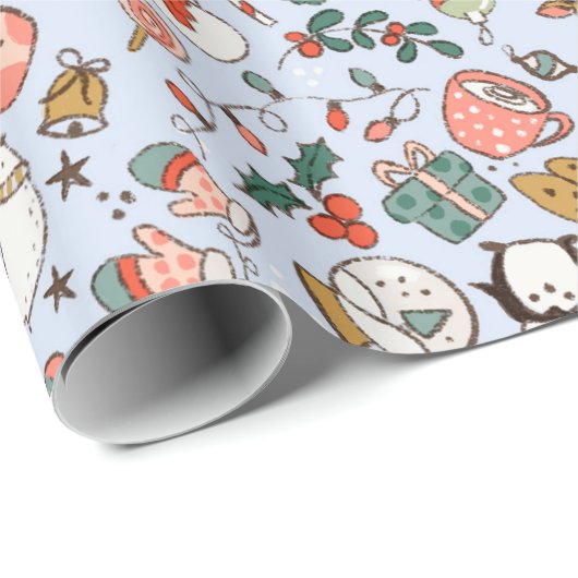 Christmas Ditsy Doodles  Cadeaupapier (Rol Hoek)