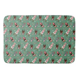 Christmas Dobermann Honden Badmat