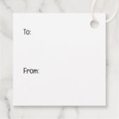 Christmas Dobermann Honden Bedankjes Labels (Achterkant)