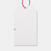 Christmas Dobermann Honden Cadeaulabel (Achterkant)