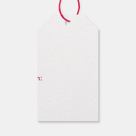 Christmas Dobermann Honden Cadeaulabel (Achterkant)