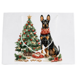 Christmas Dobermann Honden Groot Cadeauzakje
