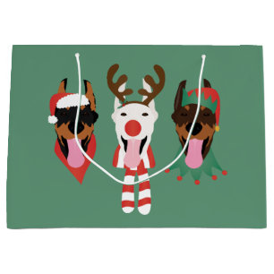 Christmas Dobermann Honden Groot Cadeauzakje