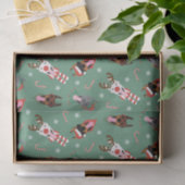 Christmas Dobermann Honden Tissuepapier (Geschenk)