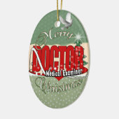 CHRISTMAS DOCTOR MEDICAL EXAMINER KERAMISCH ORNAMENT (Links)