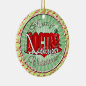 CHRISTMAS DOCTOR ONCOLOGY KERAMISCH ORNAMENT (Rechts)