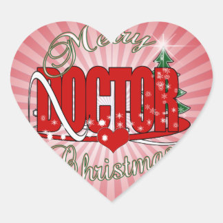 CHRISTMAS DOCTOR PHYSICIAN HART STICKER