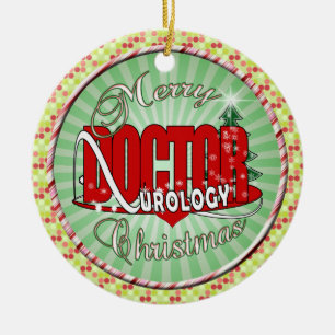 CHRISTMAS DOCTOR UROLOGY UROLOGIST KERAMISCH ORNAMENT