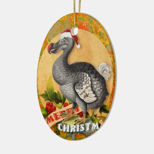 Christmas Dodo Bird Keramisch Ornament (Links)