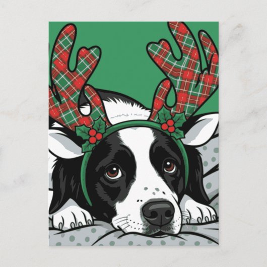 Christmas Dog Briefkaart (Voorkant)