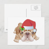 Christmas Dog Briefkaart (Voorkant / Achterkant)