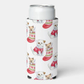 Christmas Dog & Cat Seltzer Blikjeskoeler (Seltzer Voorkant)