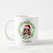 Christmas Dog Cavalier King Charles Spaniel Pet Koffiemok (Links)