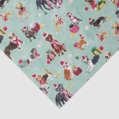 CHRISTMAS DOG CUTENESS MINT TISSUEPAPIER (Detail)