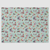 CHRISTMAS DOG CUTENESS MINT TISSUEPAPIER (Voorkant)