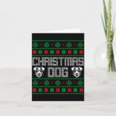 Christmas Dog Dad Sweater Jack Russell Pajama Men  Kaart (Voorkant)