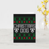 Christmas Dog Dad Sweater Jack Russell Pajama Men Kaart (Gele Bloem)
