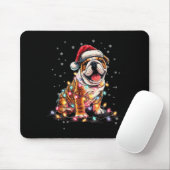Christmas Dog English Bulldog Santa Xmas Women Men Muismat (Met muis)