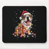 Christmas Dog English Bulldog Santa Xmas Women Men Muismat (Voorkant)