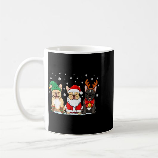 Christmas Dog French Bulldog Xmas Dog Lover Men Wo Koffiemok (Links)