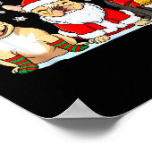 Christmas Dog French Bulldog Xmas Dog Lover Men Wo Poster (Hoek)