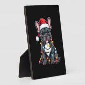 Christmas Dog French Bulldog Xmas Frenchie 3 Fotoplaat (Zijkant)