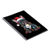 Christmas Dog French Bulldog Xmas Frenchie 3 Notitieboek (Rechterzijde)