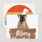 Christmas Dog Gift Great Dane Santa Hat T-Shirt.pn Aankondigingskaart (Voorkant / Achterkant)