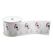 Christmas Dog Graphic met Pet Satijnen Lint (Spoel)