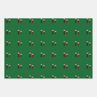 christmas dog inpakpapier vel