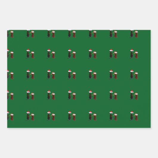 christmas dog inpakpapier vel (Voorkant 2)