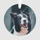 Christmas Dog Photo  Ornament (voorkant)